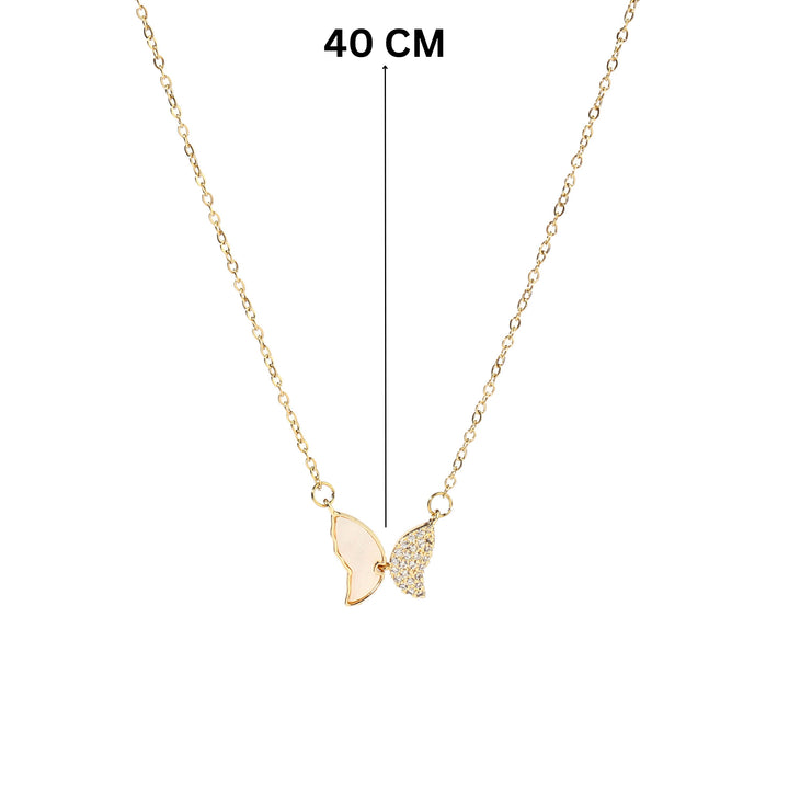 Mismatched Wingy Gold Necklace