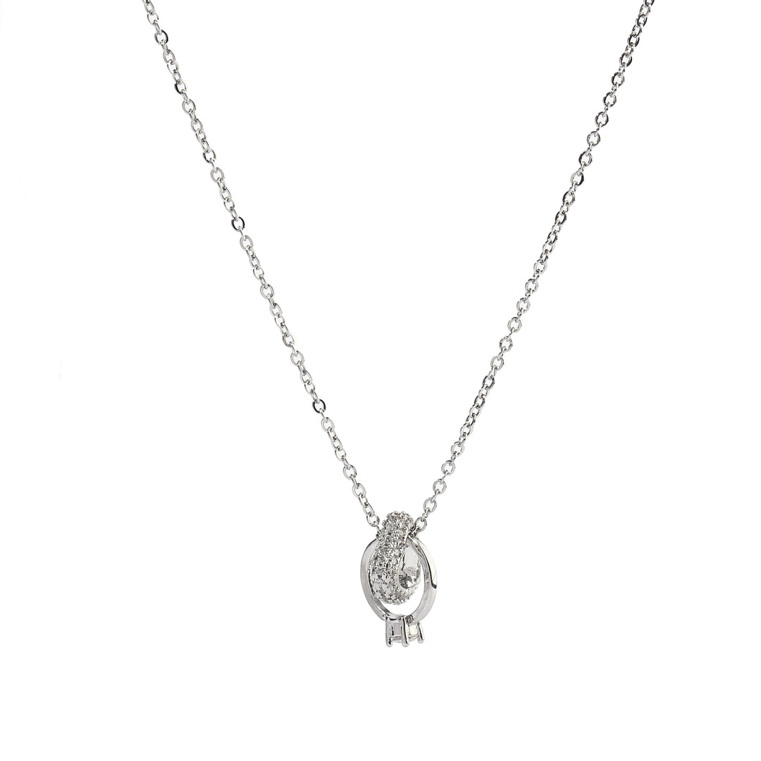 Elvi Ring heart Silver Necklace - Salty Accessories