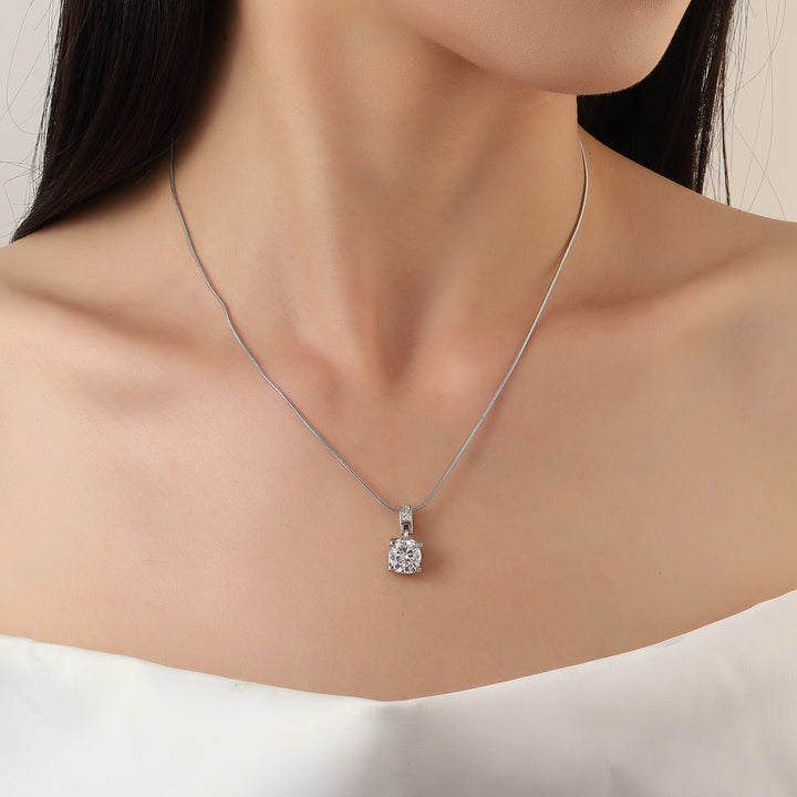 Elea Silver Solitaire Necklace - Salty Accessories