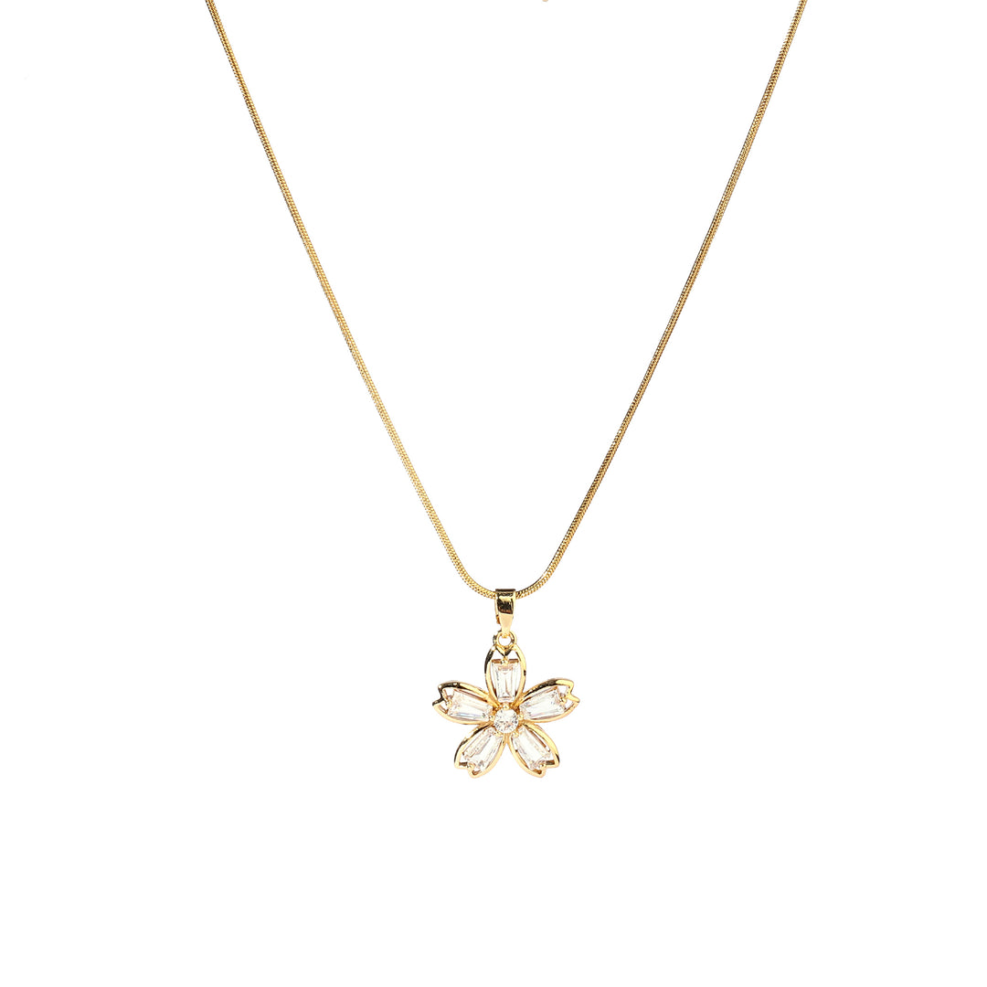 Inola Floral Gold Necklace