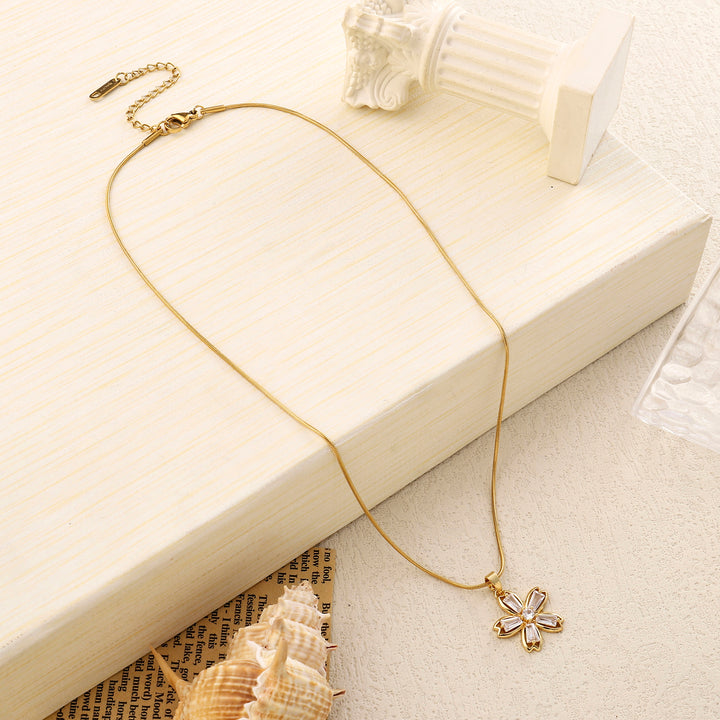 Inola Floral Gold Necklace