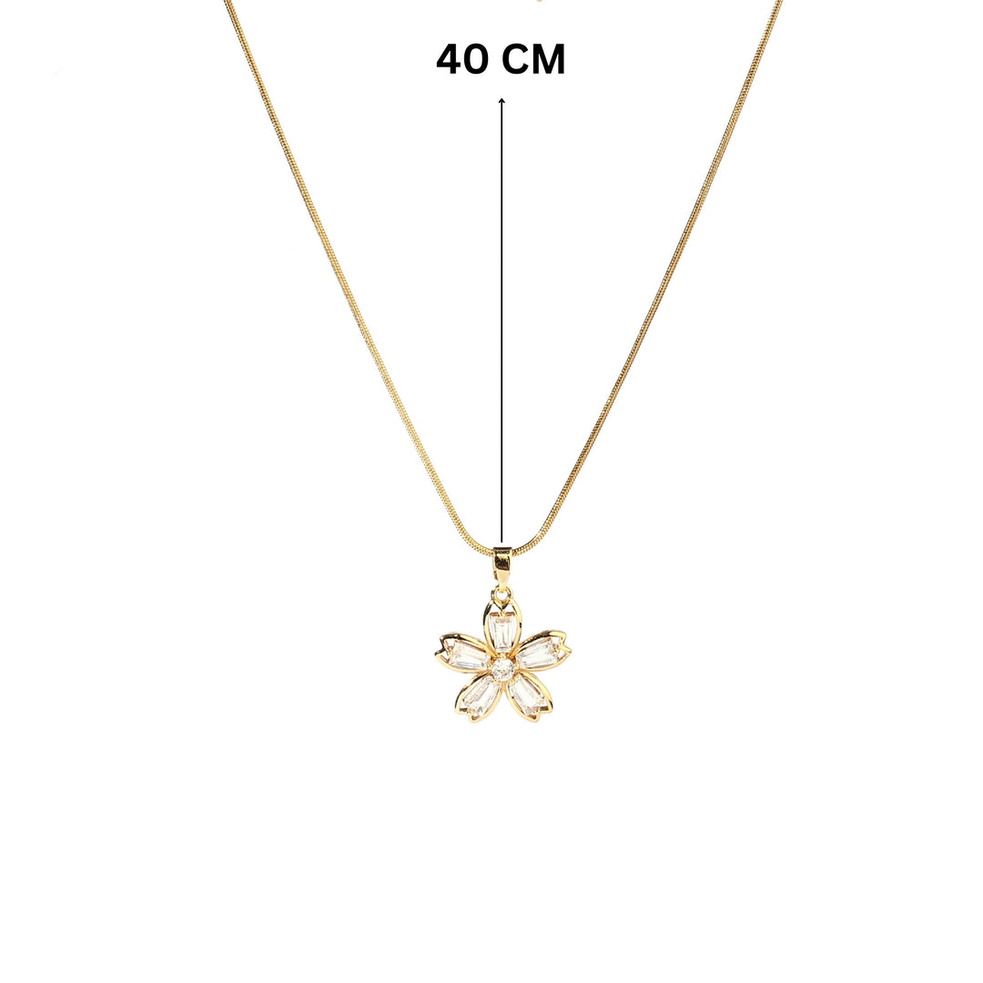 Inola Floral Gold Necklace