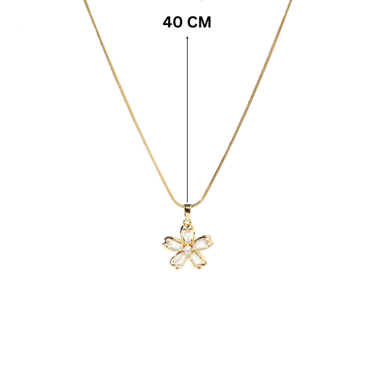 Inola Floral Gold Necklace