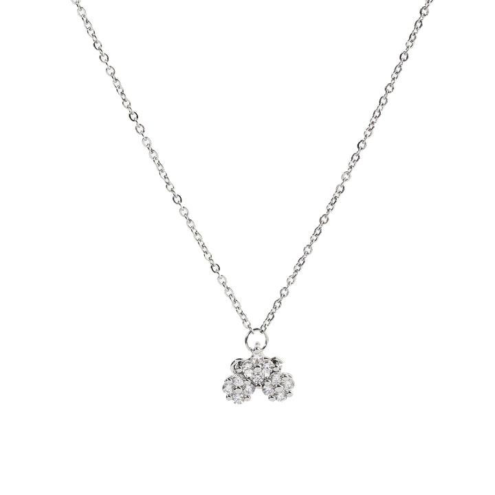 Kyria Clover Silver Necklace - Salty Accessories