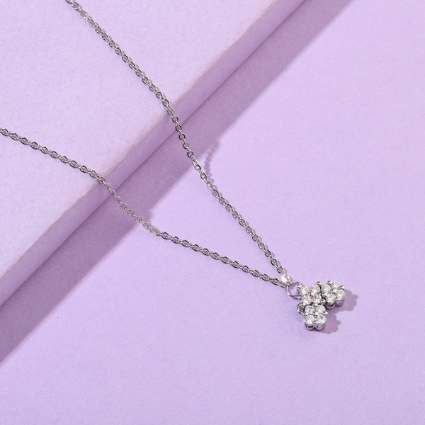 Kyria Clover Silver Necklace