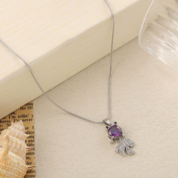 Lale Sapphire Leafy Necklace