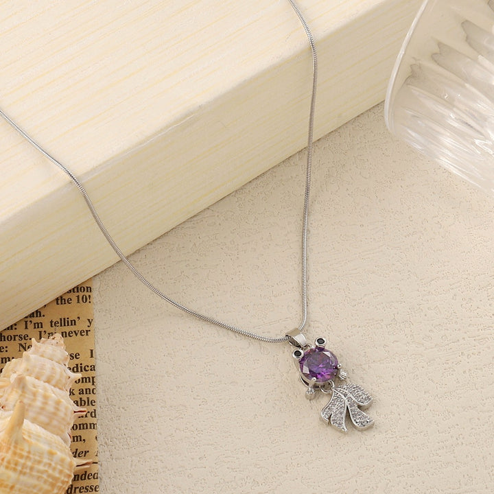 Lale Sapphire Leafy Necklace - Salty Accessories