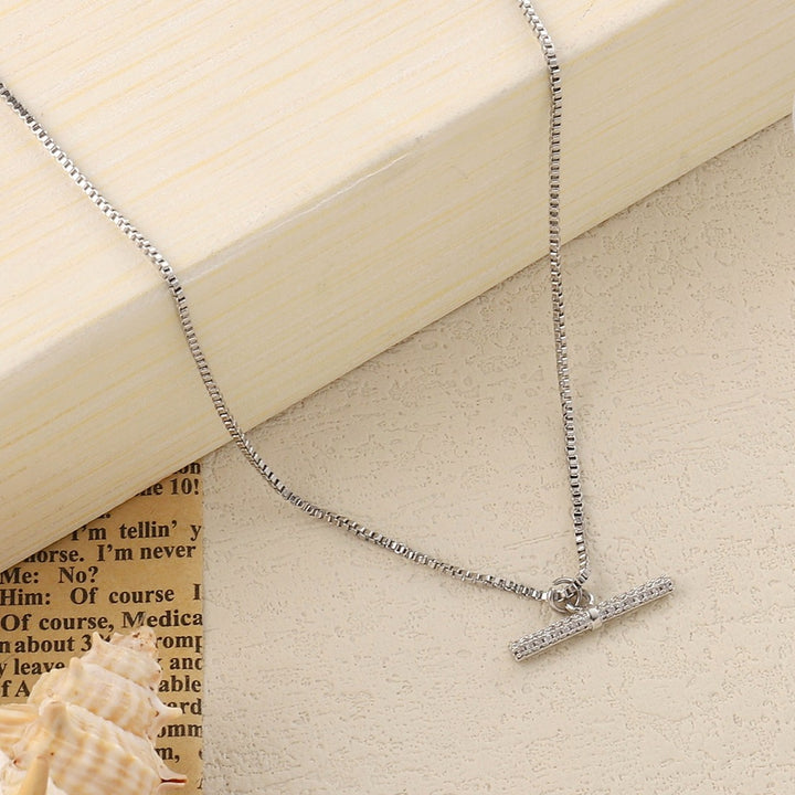 Calista Studded Silver Necklace