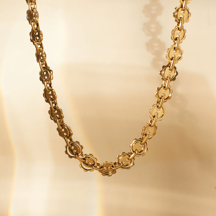 Celestial Chain Gold Necklace - Salty Accessories