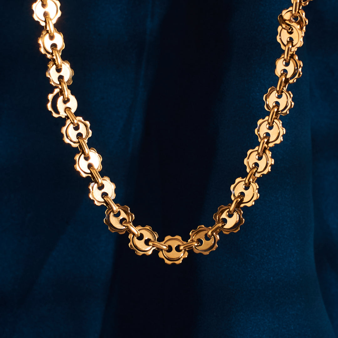 Celestial Chain Gold Necklace