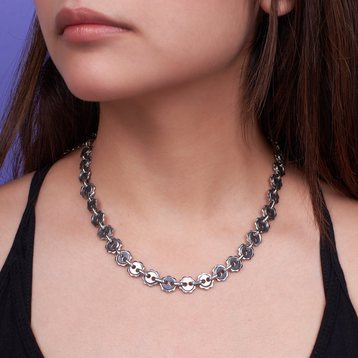 Celestial Chain Silver Necklace - Salty Accessories