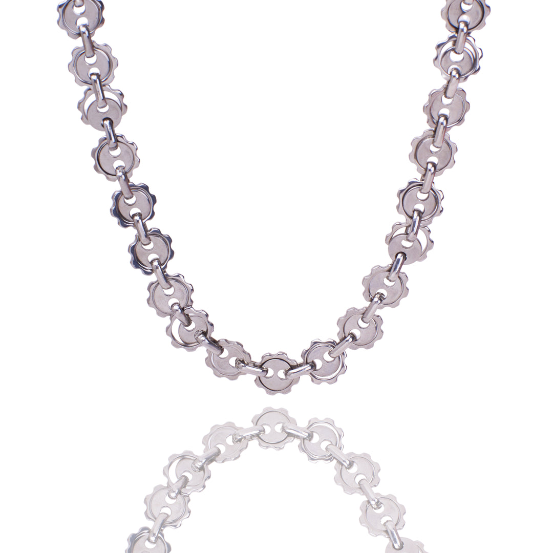 Celestial Chain Silver Necklace