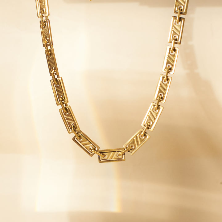 Modern Edge Gold Necklace - Salty Accessories