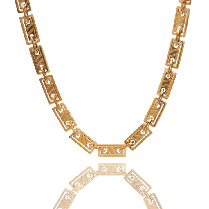 Modern Edge Gold Necklace