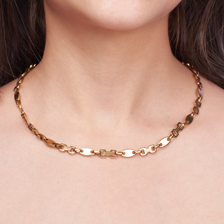 Minimalist Chain Gold Necklace - Salty Accessories