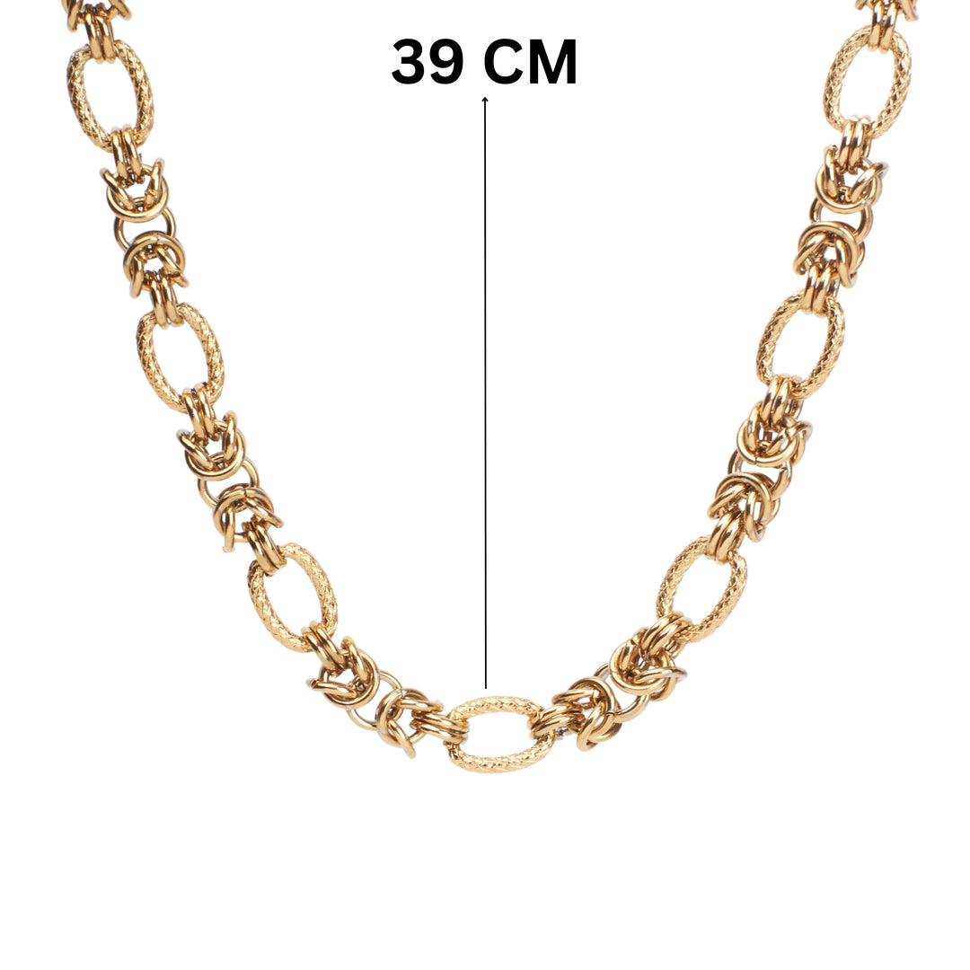 Chic Link  Gold Necklace - Salty Accessories