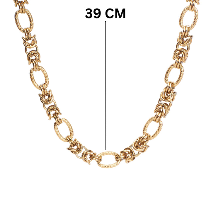 Chic Link  Gold Necklace - Salty Accessories