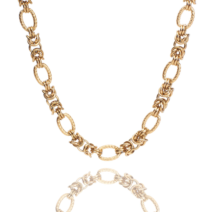 Chic Link  Gold Necklace - Salty Accessories