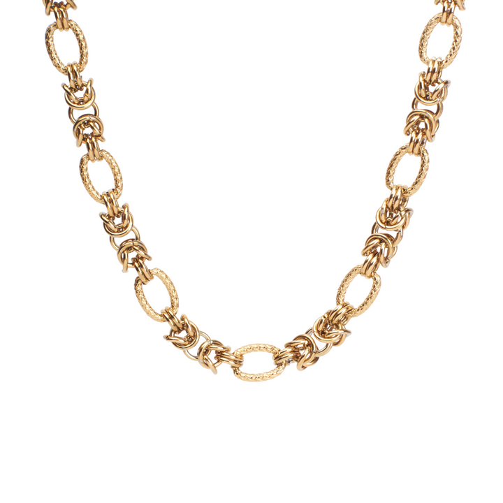 Chic Link  Gold Necklace - Salty Accessories