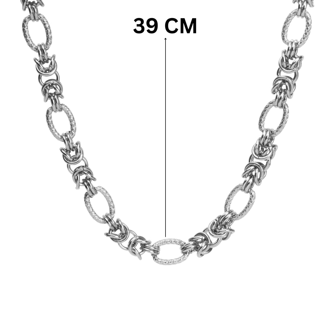 Chic Link Silver Necklace