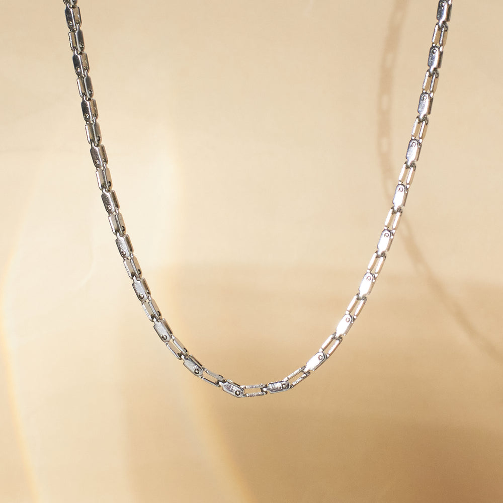 Layered Chain Silver Necklace - Salty Accessories