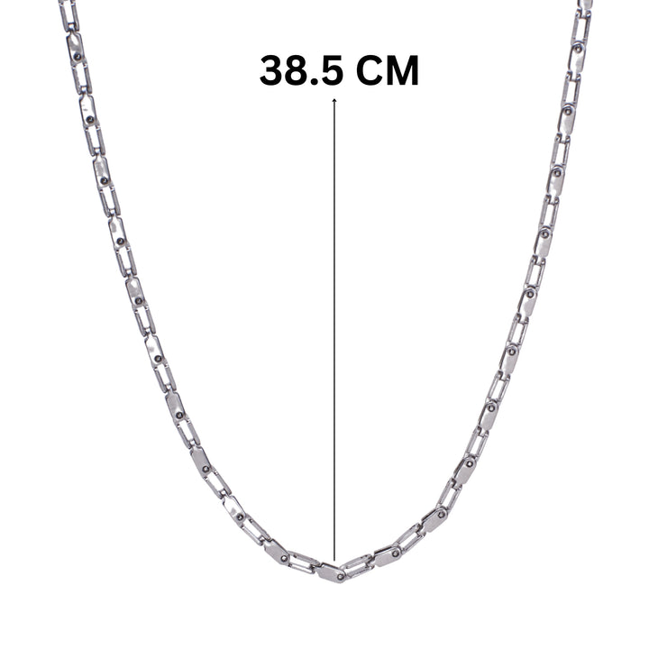 Layered Chain Silver Necklace