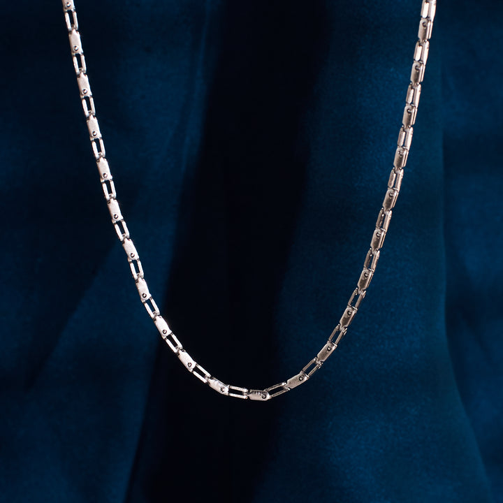 Layered Chain Silver Necklace