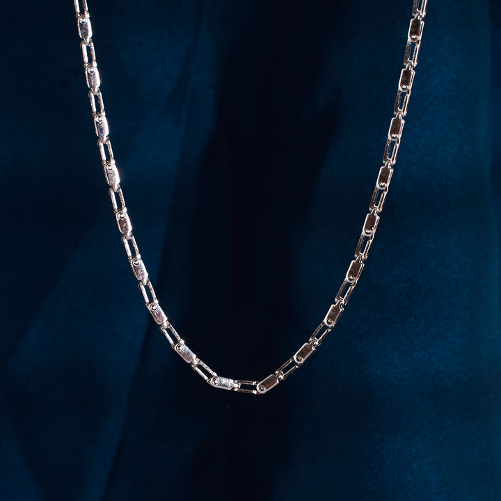 Layered Chain Silver Necklace