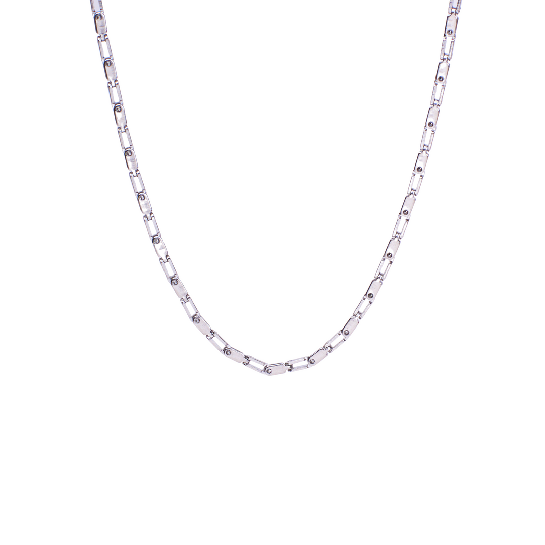 Layered Chain Silver Necklace - Salty Accessories