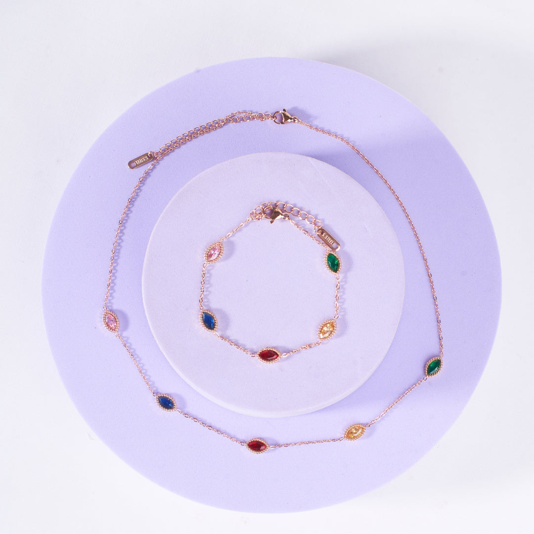 Luminous Luxe Multi Gemstone Jewelry Set