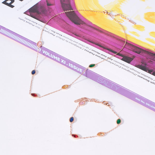 Luminous Luxe Multi Gemstone Jewelry Set