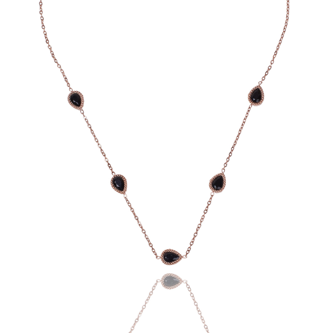 Serenity Black Stone Necklace