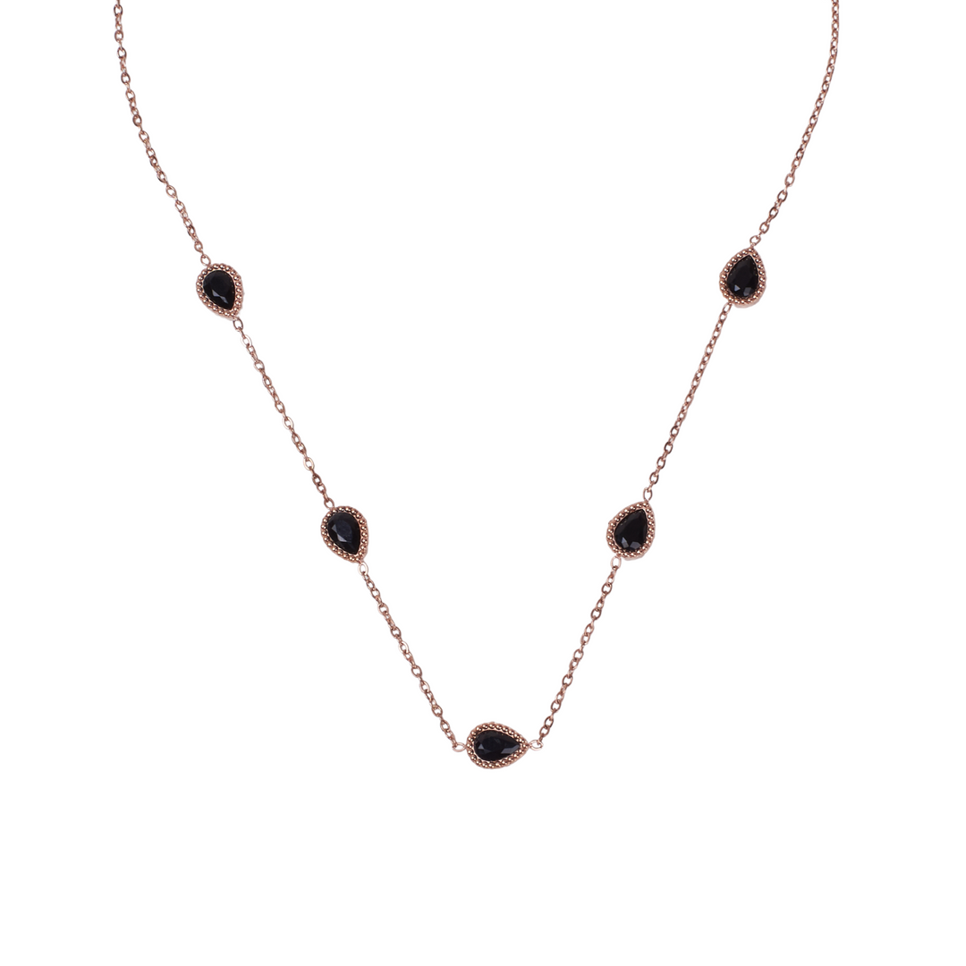 Serenity Black Stone Necklace