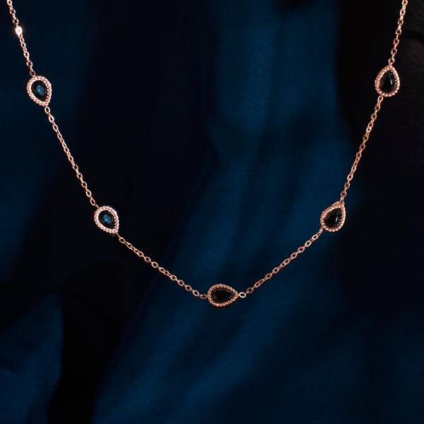 Serenity Black Stone Necklace