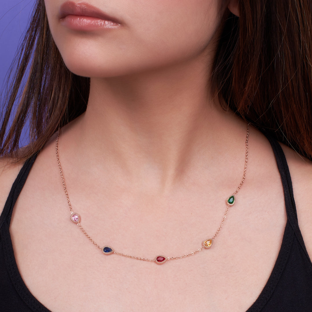 Serenity Multi Stone Necklace - Salty Accessories