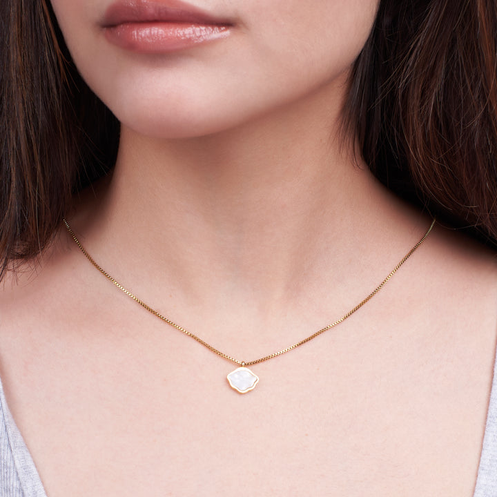 Moonstone Radiance Gold Necklace