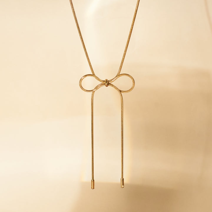 Chic Bow Gold Pendant - Salty Accessories