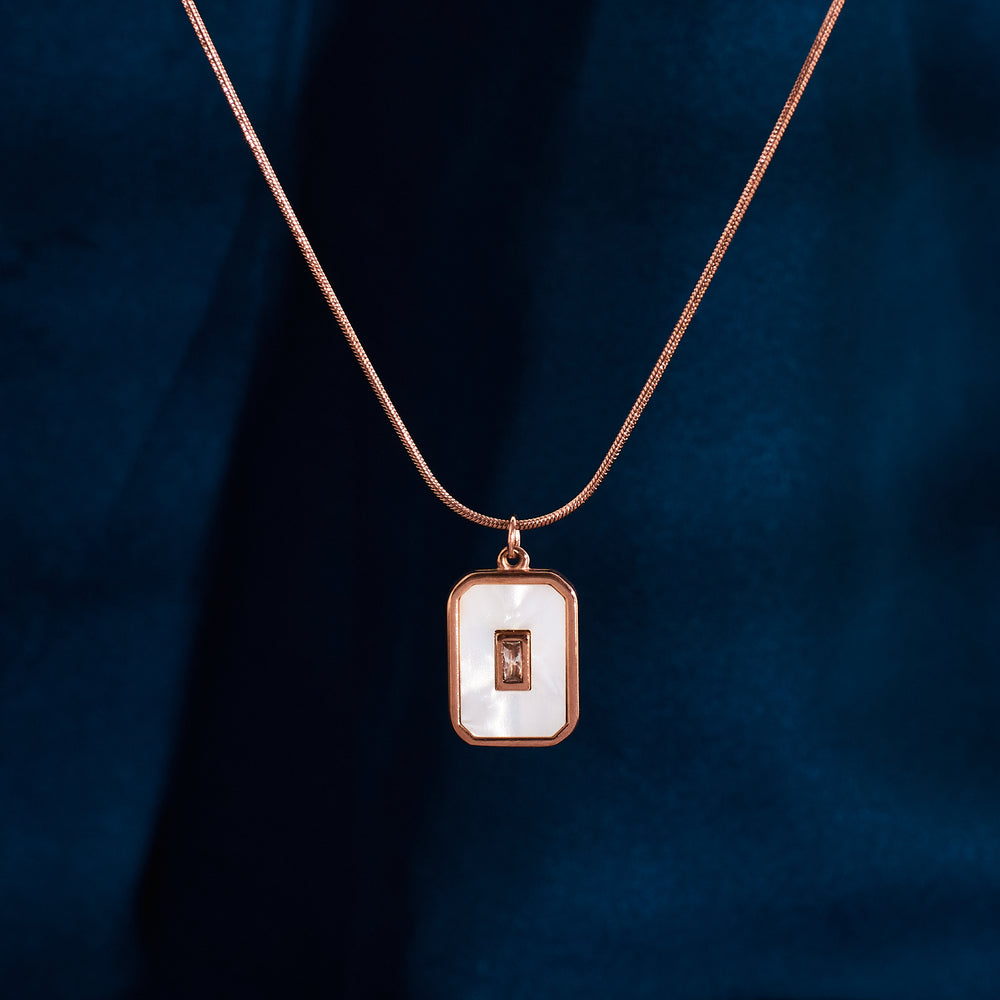 Arctic Frost Rose-Gold Necklace - Salty Accessories