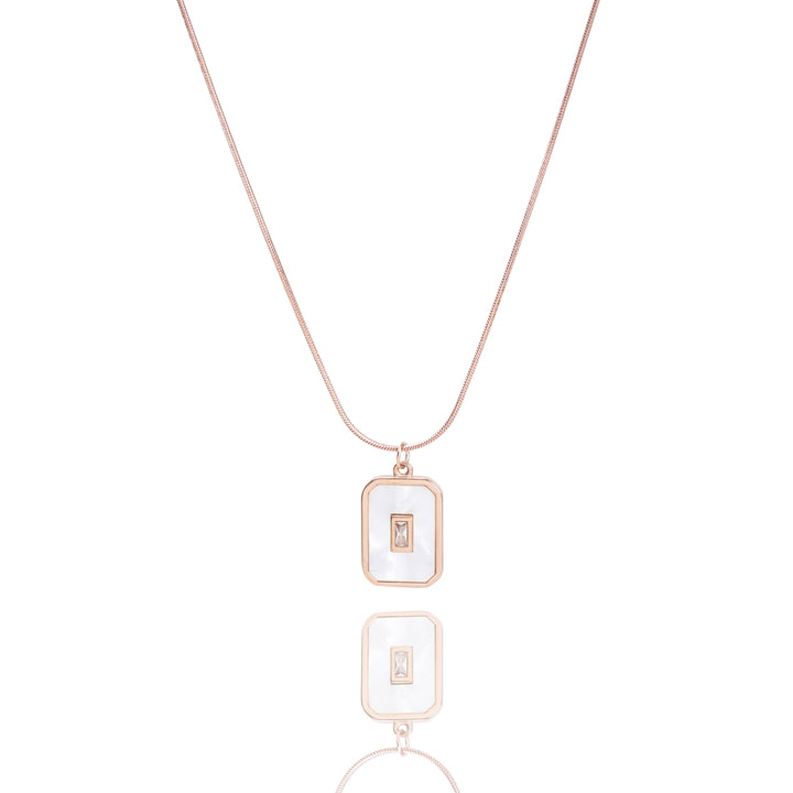 Arctic Frost Rose-Gold Necklace - Salty Accessories