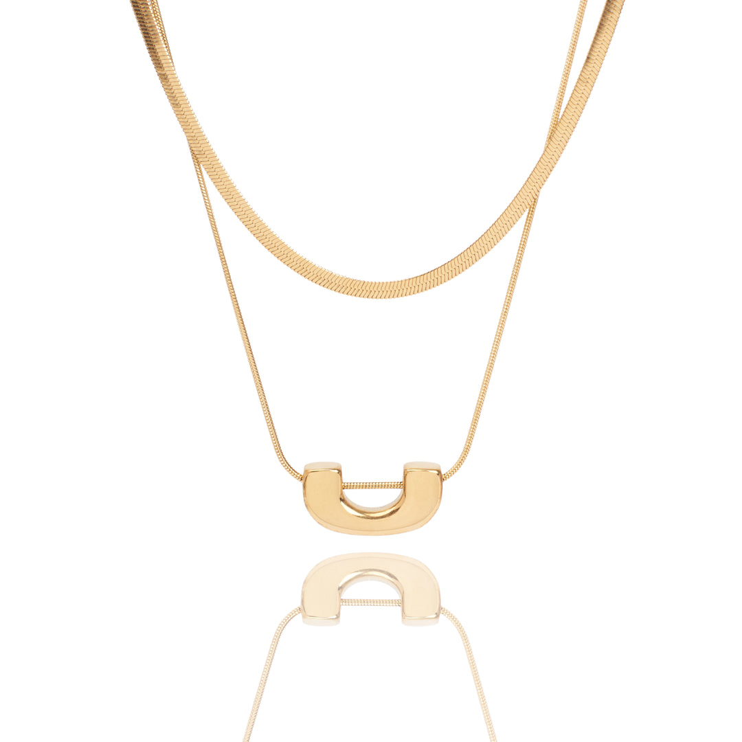 Arcadian Charm Gold Necklace - Salty Accessories