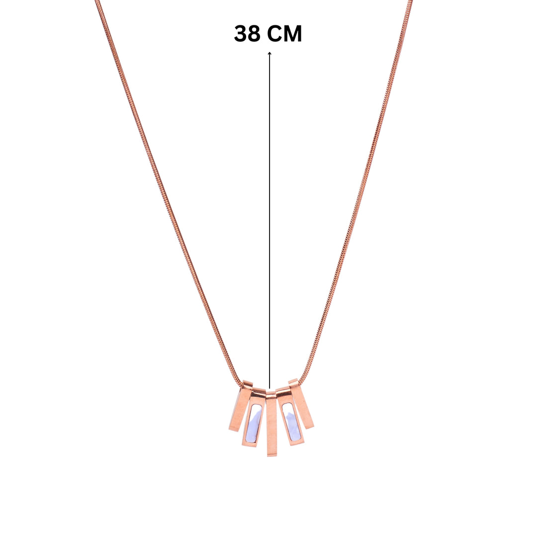 Graceful Arch Rosegold Necklace