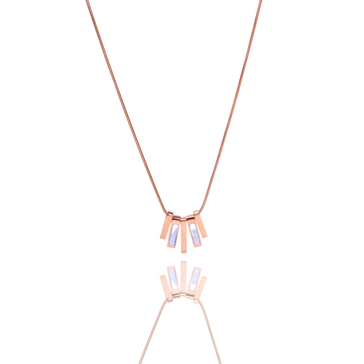 Graceful Arch Rosegold Necklace - Salty Accessories