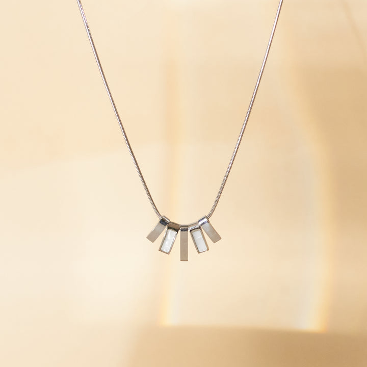 Graceful Arch Silver Necklace