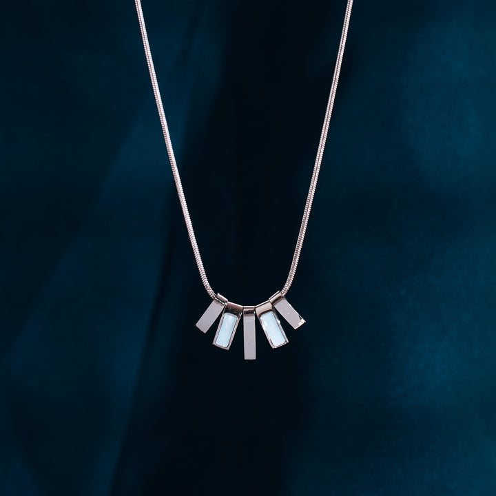 Graceful Arch Silver Necklace