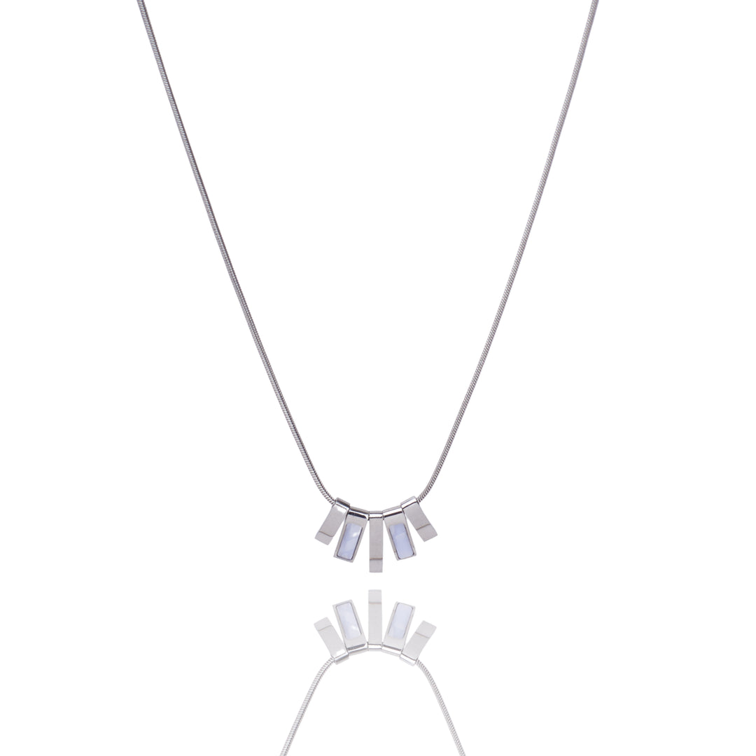 Graceful Arch Silver Necklace