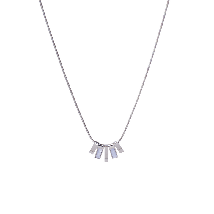 Graceful Arch Silver Necklace - Salty Accessories