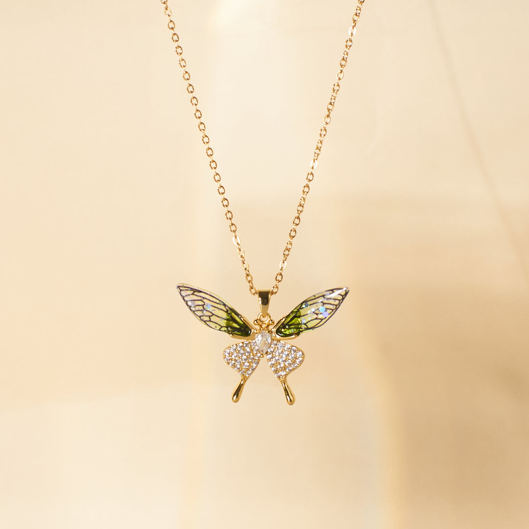 Butterfly Bliss  Gold Necklace - Salty Accessories