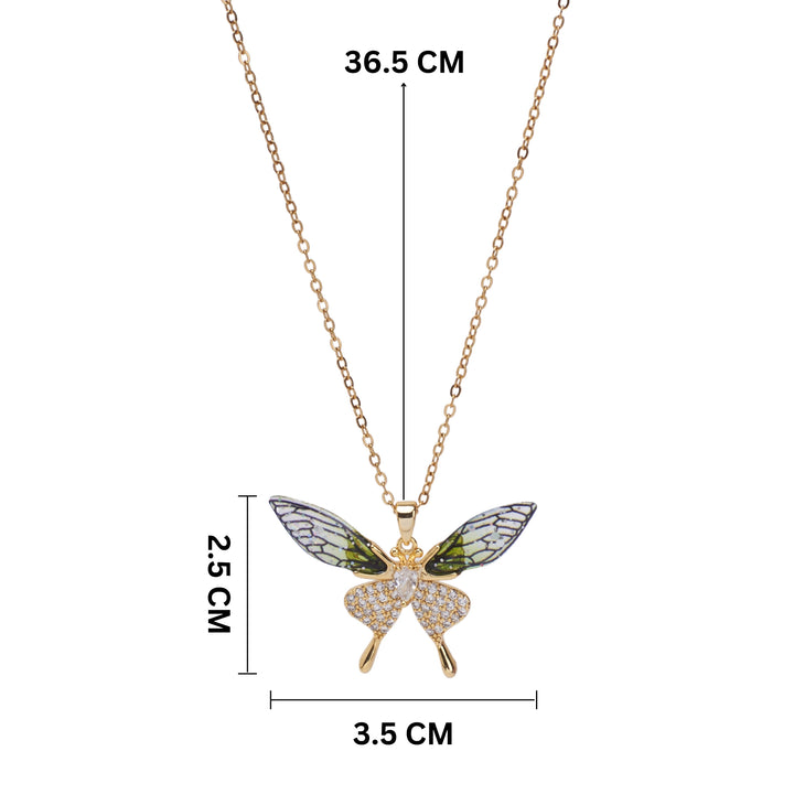 Butterfly Bliss  Gold Necklace - Salty Accessories