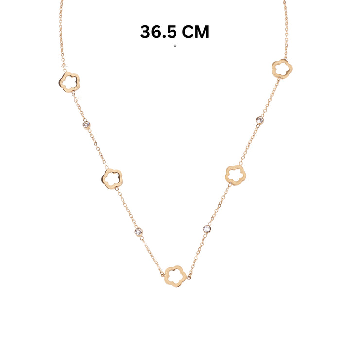 Stellar Elegance  Gold Necklace