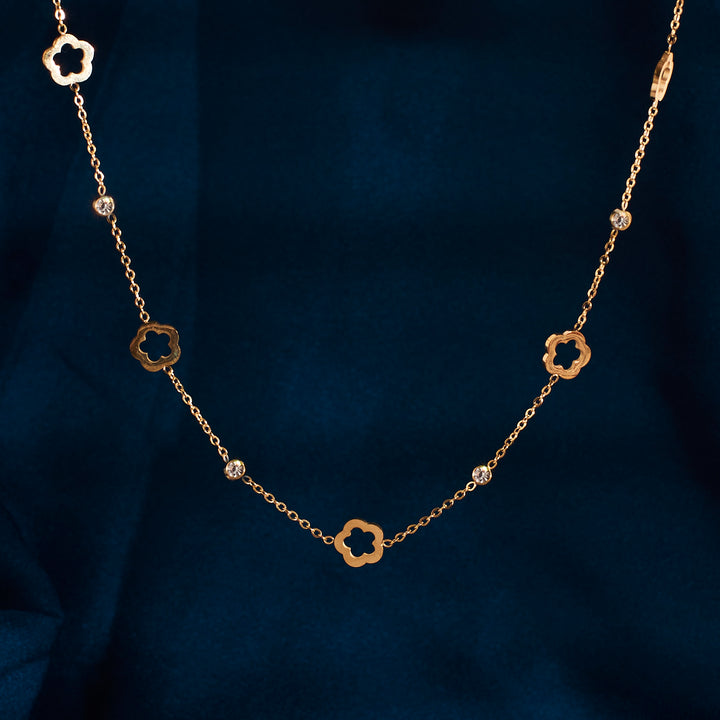 Stellar Elegance  Gold Necklace